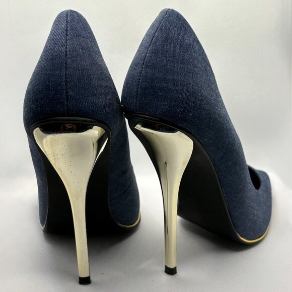 Charlotte Russe, i <3 Shoe, Denim, Stiletto Heel - Picture 3 of 8